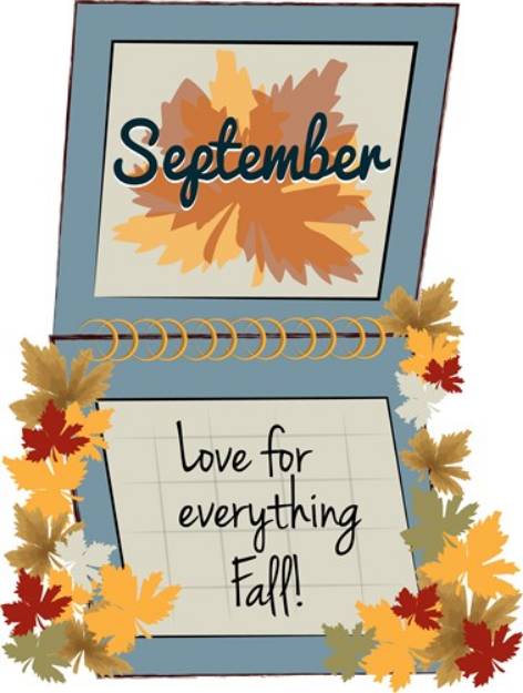 Picture of September Fall SVG File