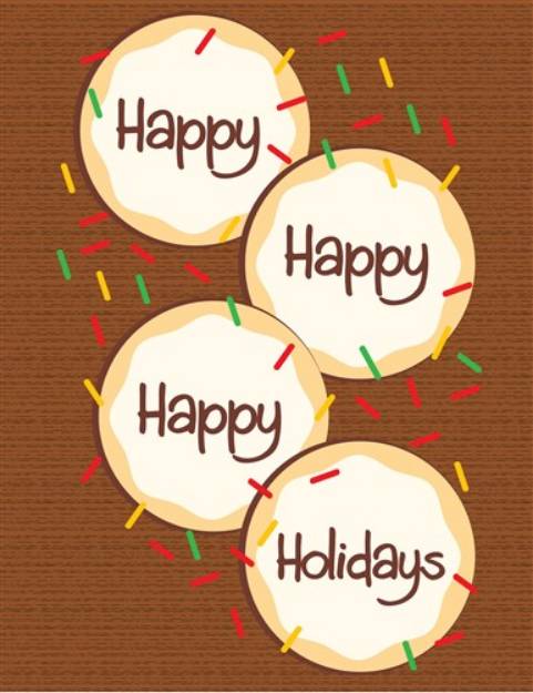 Picture of Happy Holidays SVG File