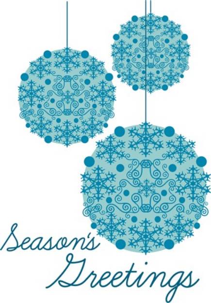 Picture of Seasons Greetings SVG File