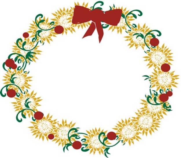 Picture of Holiday Wreath SVG File