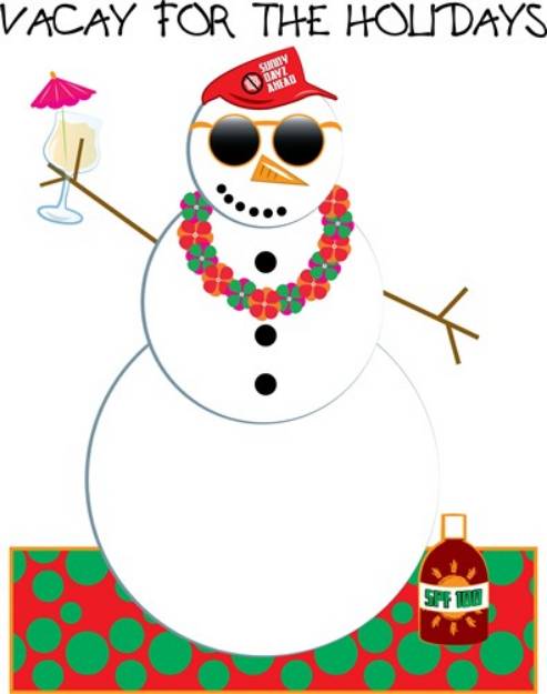 Picture of Holiday Vacation SVG File