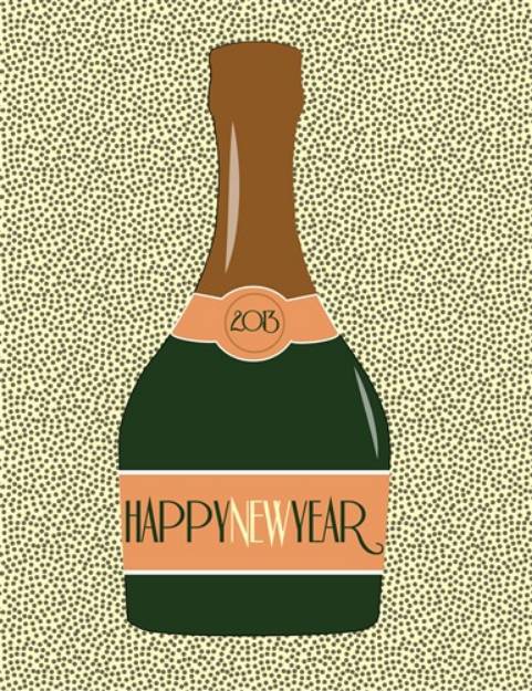 Picture of New Year Drink SVG File