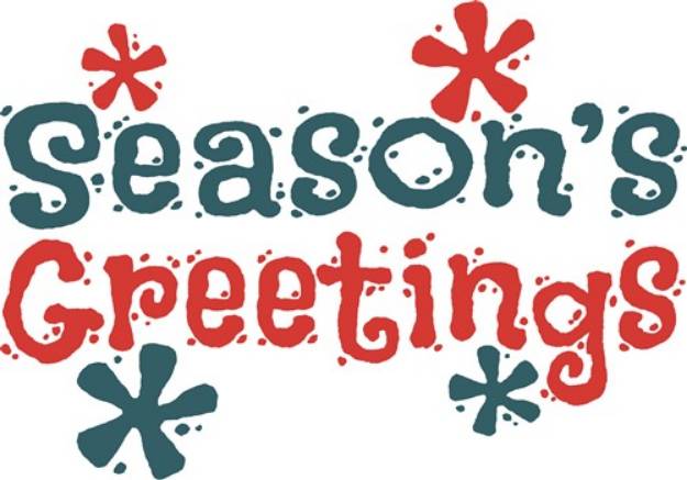 Picture of Seasons Greetings SVG File