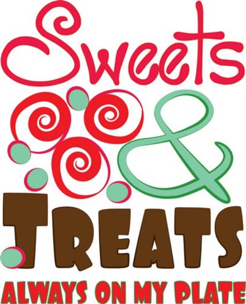 Picture of Sweets On My Plate SVG File