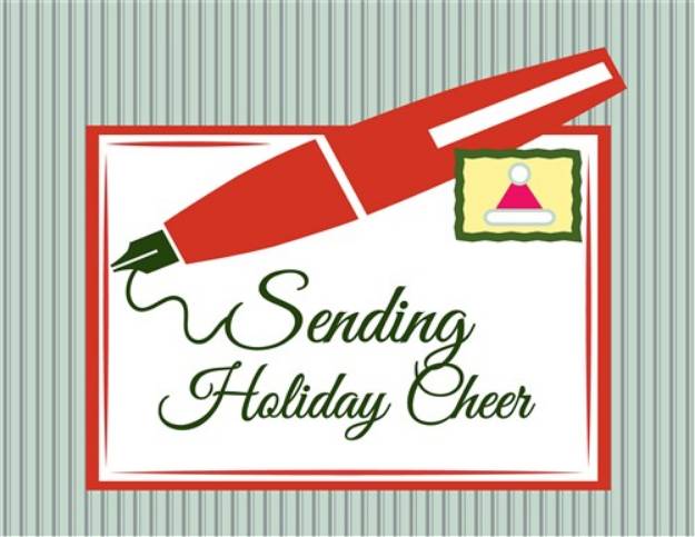 Picture of Holiday Letter SVG File