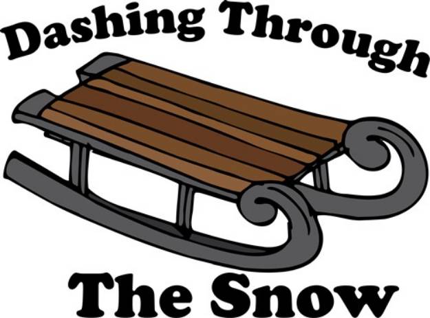 Picture of Snow Sleddin SVG File