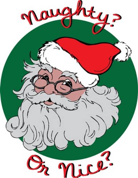 Picture of Naughty Or Nice SVG File