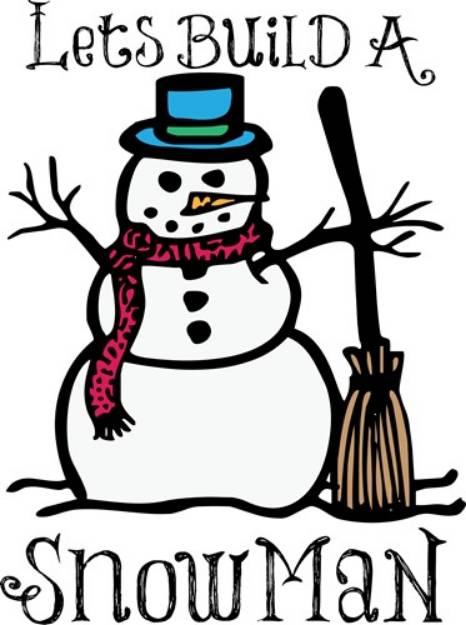 Picture of Build A Snowman SVG File