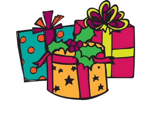 Picture of Christmas Gifts SVG File