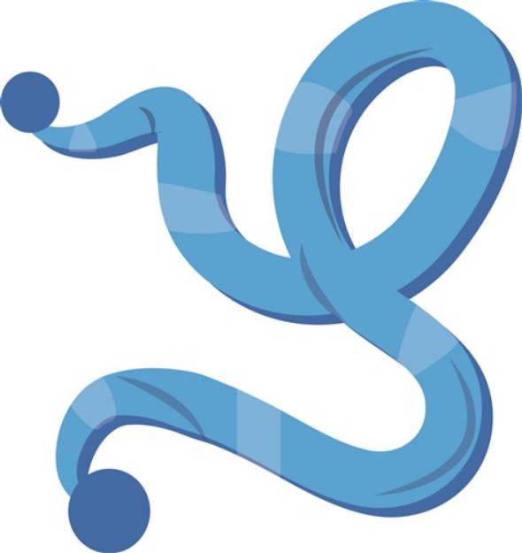 Picture of Blue Scarf SVG File