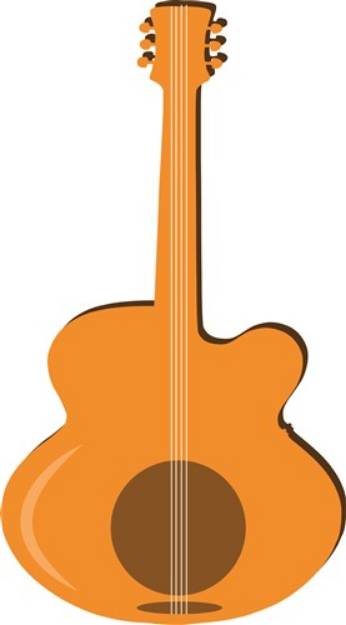 Picture of Abstract Guitar SVG File