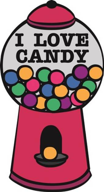 Picture of I Love Candy SVG File