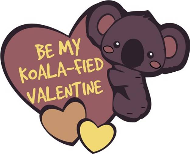 Picture of Koala Fied Valentine SVG File