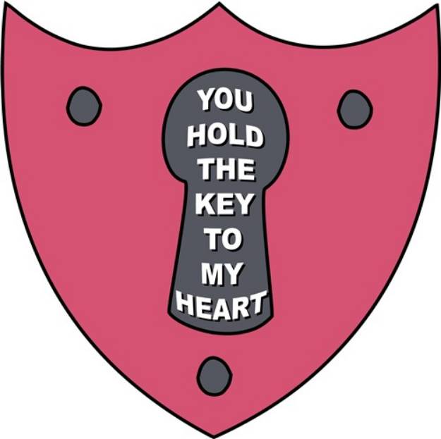 Picture of Key To My Heart SVG File