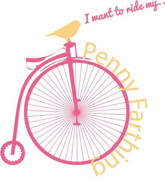 Picture of Penny Farthing SVG File