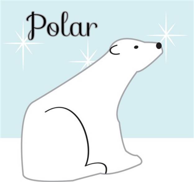 Picture of Polar Bear SVG File