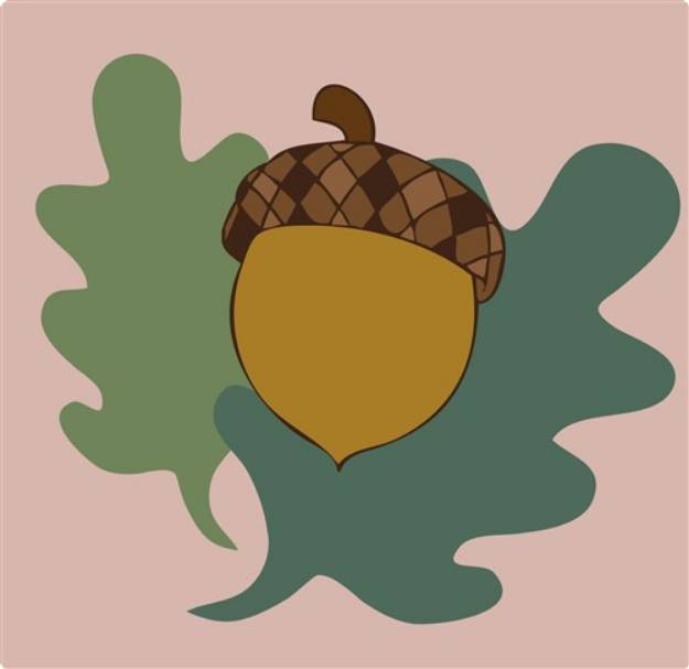 Picture of Acorn And Leaves SVG File