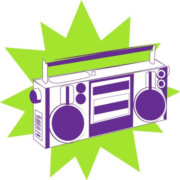 Picture of Boombox SVG File