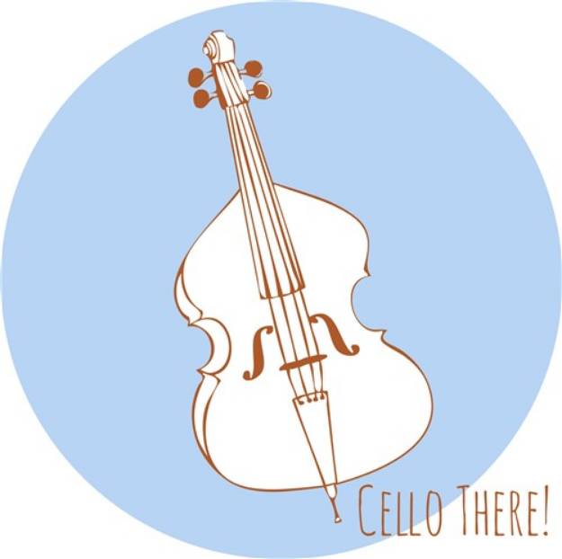 Picture of Cello There SVG File