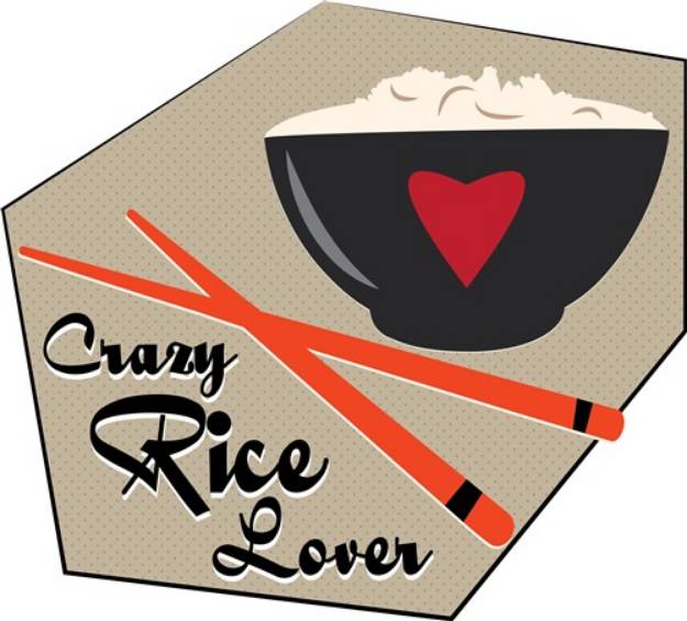 Picture of Crazy Rice Lover SVG File