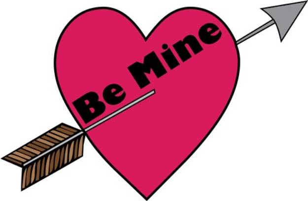 Picture of Be Mine Valentine SVG File