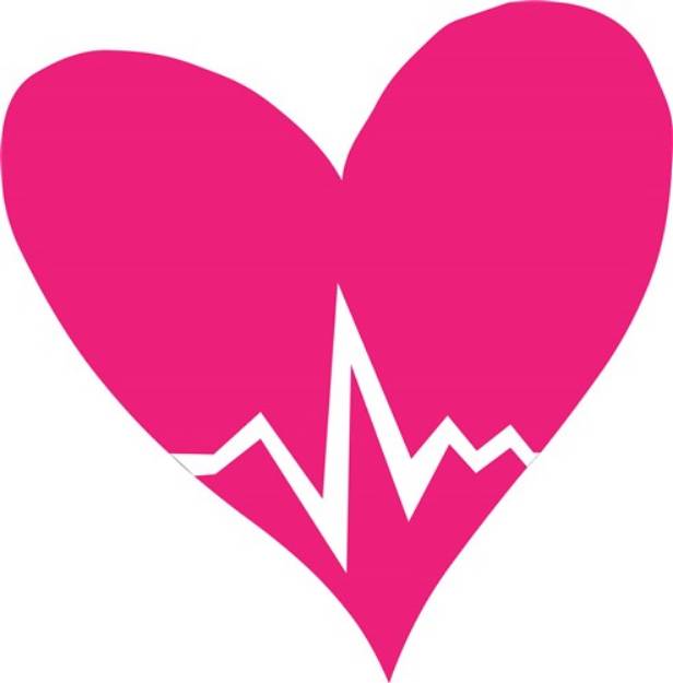 Picture of Heart Beat SVG File