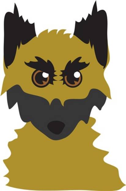 Picture of Dog Head SVG File