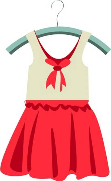 Picture of Girl Dress SVG File