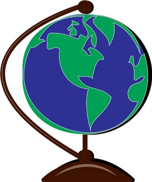 Picture of Desk Globe SVG File