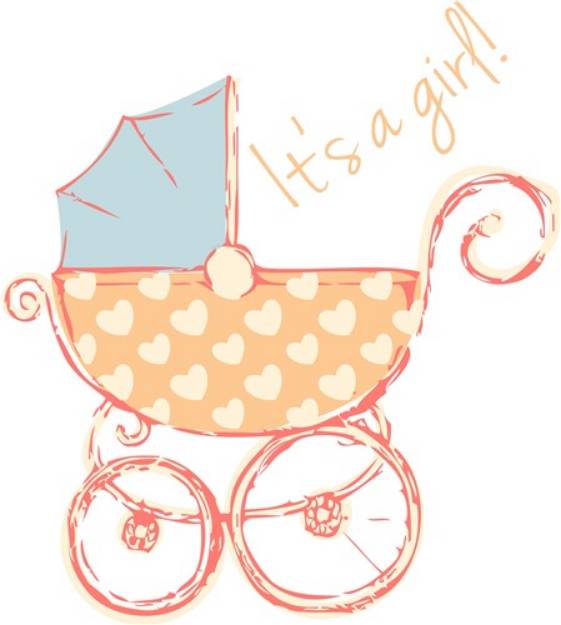 Picture of Girl Announcement SVG File