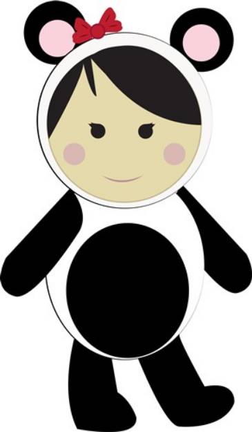 Picture of Panda Girl SVG File