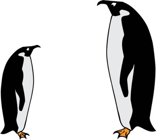 Picture of Penguin Birds SVG File