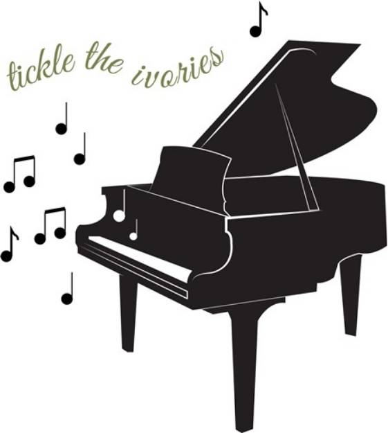 Picture of Tickle the Ivories SVG File