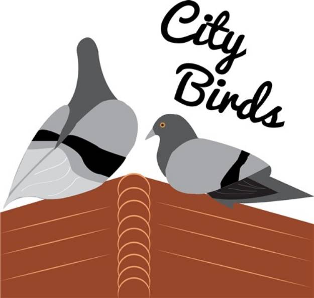 Picture of City Birds SVG File