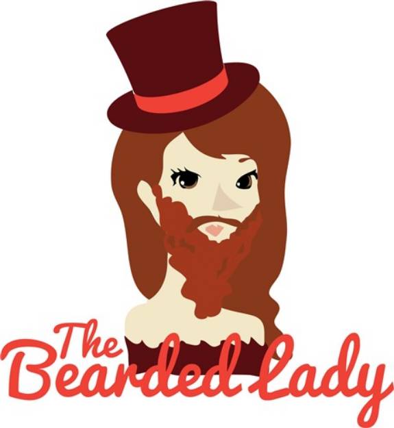 Picture of The Bearded Lady SVG File