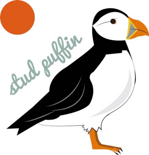 Picture of Stud Puffin SVG File