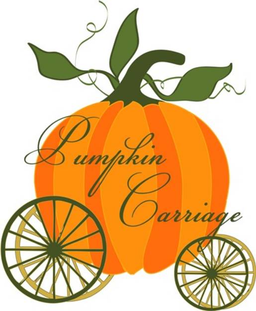 Picture of Pumpkin Carriage SVG File