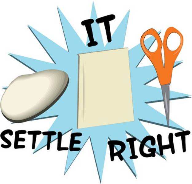 Picture of Settle It Right SVG File