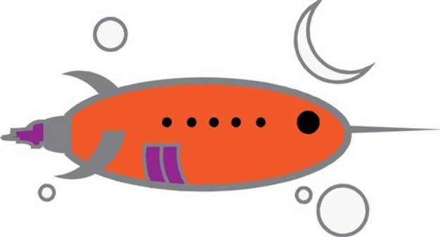 Picture of Rocket Ship SVG File