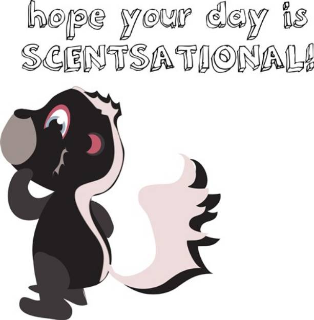 Picture of Scentsational Skunk SVG File