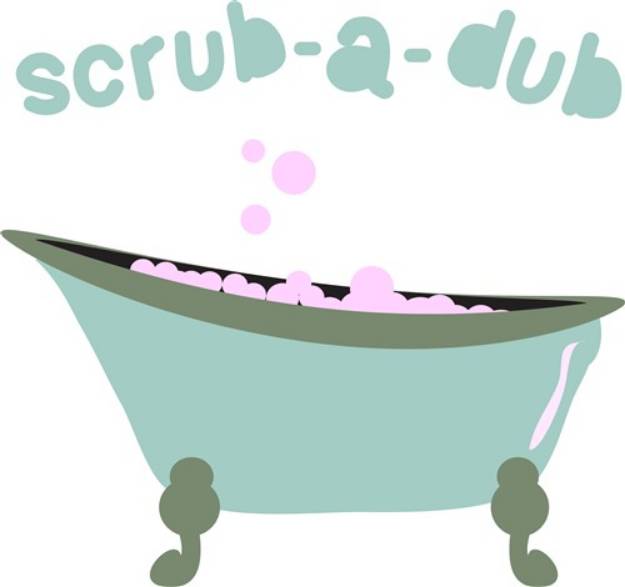 Picture of Scrub-a-dub Tub SVG File