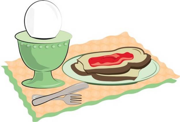 Picture of Breakfast Foods SVG File