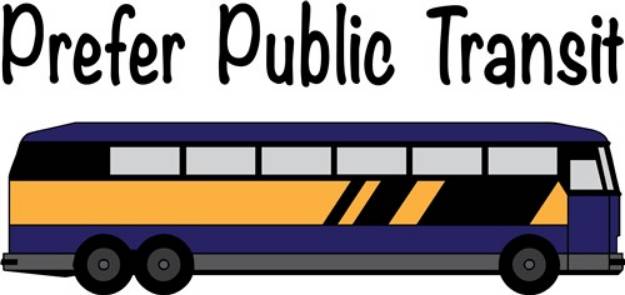 Picture of Prefer Public Transit SVG File