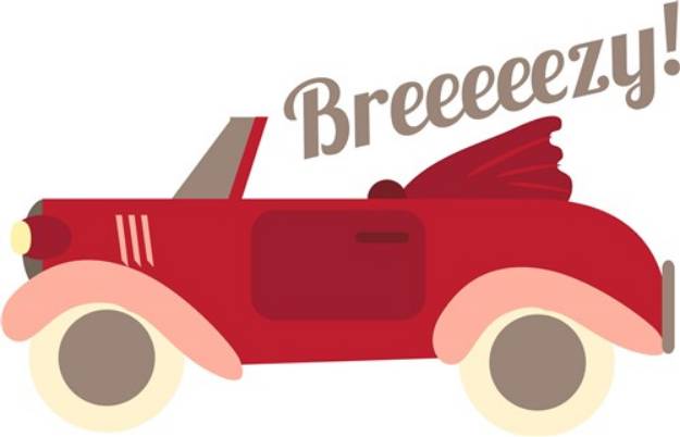 Picture of Breezy Car SVG File