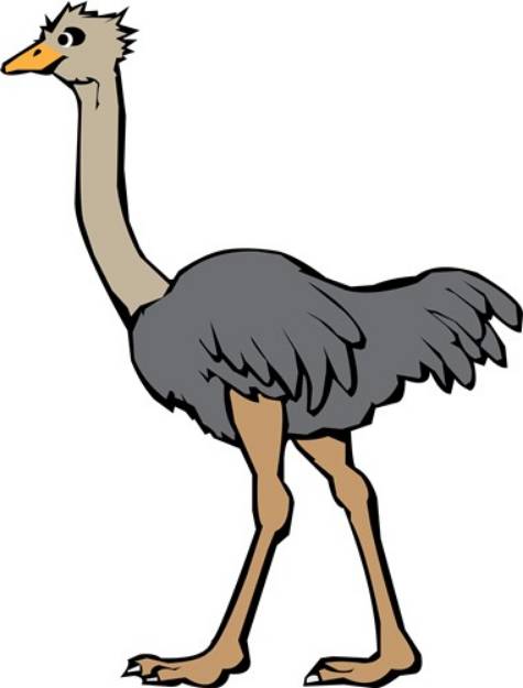 Picture of Ostrich SVG File