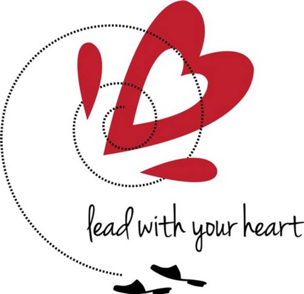 Picture of Lead With Heart SVG File