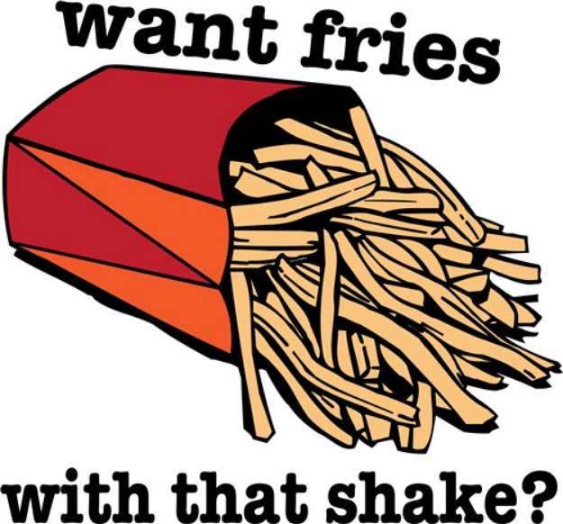 Picture of Want Fries? SVG File