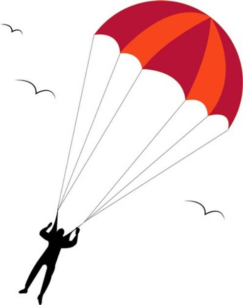 Picture of Skydiver SVG File