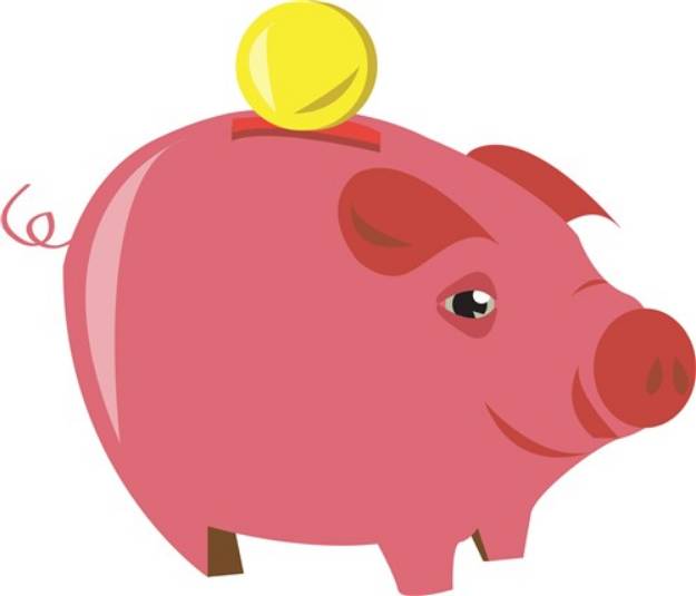 Picture of Piggy Bank SVG File