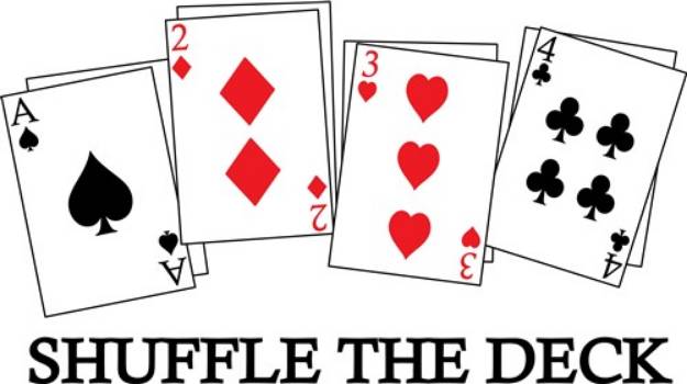 Picture of Shuffle The Deck SVG File